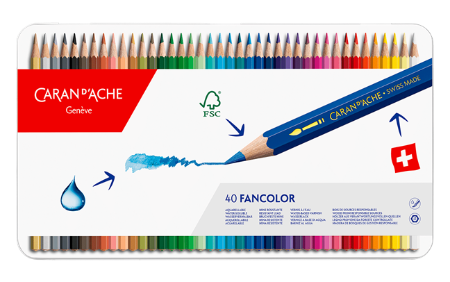 FANCOLOR COLOUR METAL AQUARELLE PENCIL 1X40 PCS