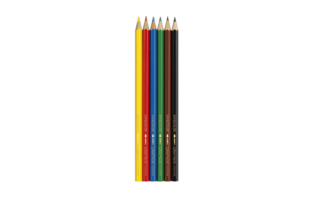 BOX SCHOOL LINE WATER SOLUBLE PENCIL 1X6 PCS