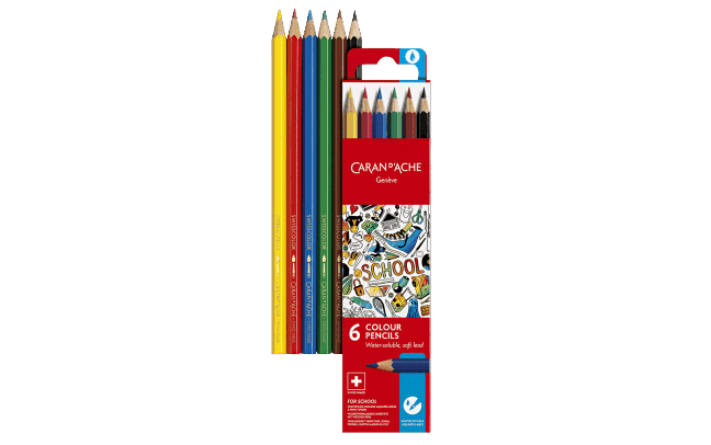 BOX SCHOOL LINE WATER SOLUBLE PENCIL 1X6 PCS