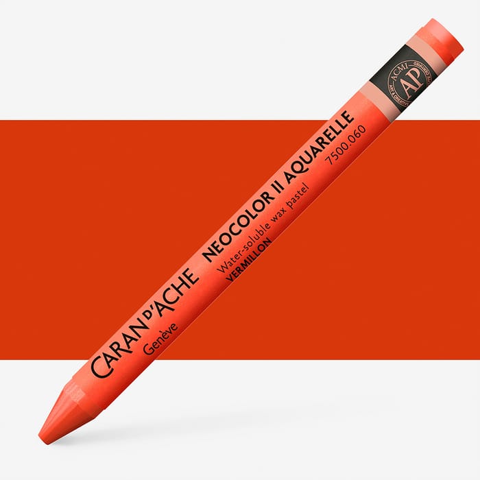 NEOCOLOR II AQUARELLE VERMILLION UND