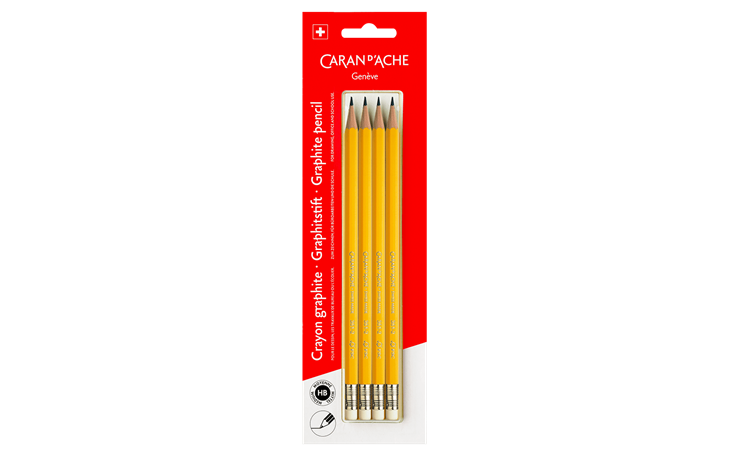 GRAFIK PENCIL CARD 4 UND + ERASER 1X5 PCS