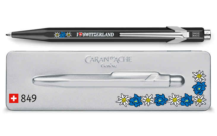 BALL PEN EDELWEISS  BLACK SLIMPACK UND