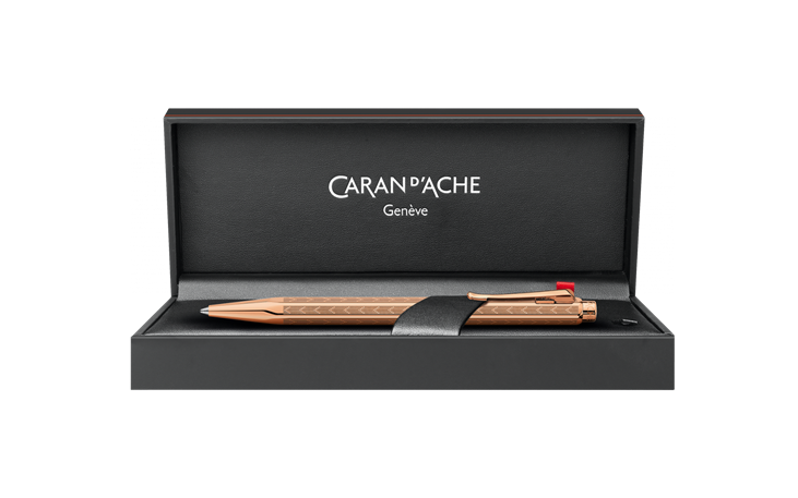 ECRIBIDOR BALL POINT CHEVRON ORO ROSADO UND