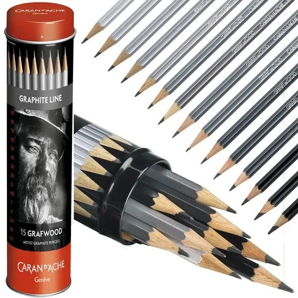 BOX METAL GRAFWOOD PENCIL 1X15 PCS